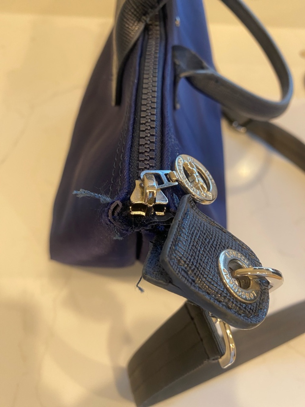 Longchamp Le Pliage Neo Nylon Bag with handles and adjustable strap * flawed - Picture 14 of 15